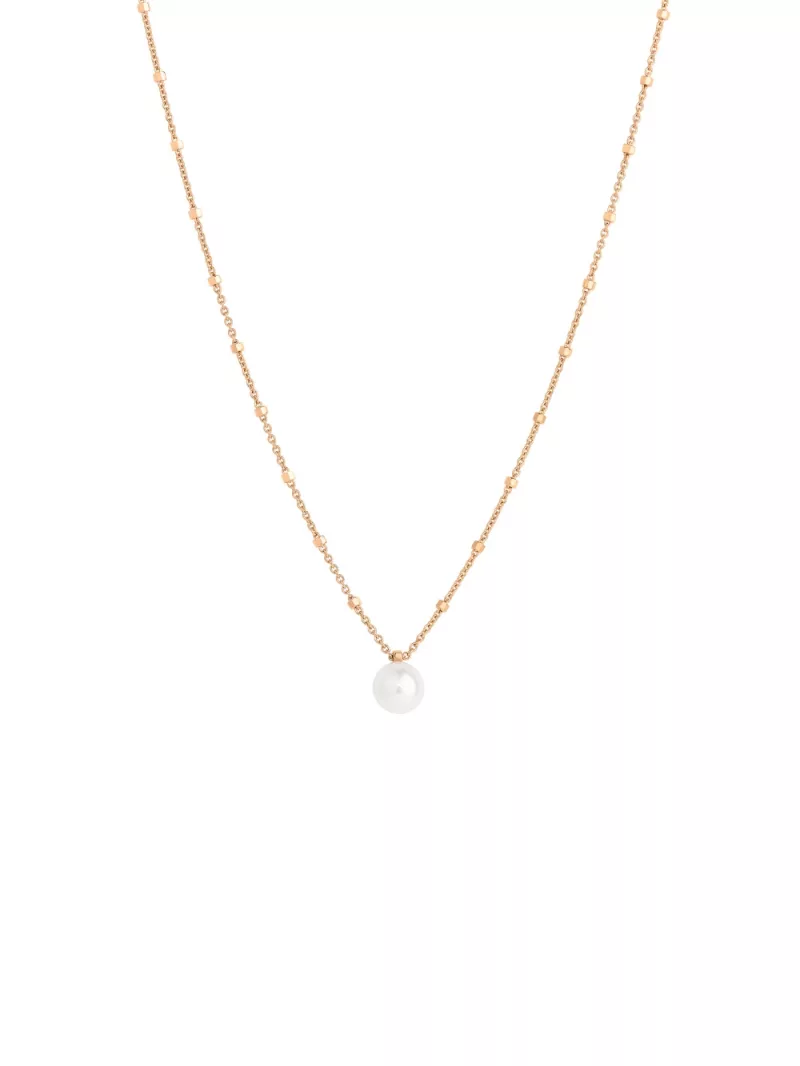 18k rose gold, Akoya cultured pearl, 45 cm length