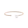 18k rose gold, 1 freshwater cultured pearl, 1 brilliant