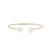 18k rose gold, 2 Akoya cultured pearls