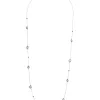18k white gold, 8 Tahitian cultured pearls 7 – 10 mm, 26 diamonds 0.66 ct, 100 cm length