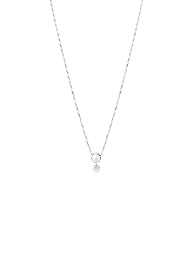 18k white gold, 1 brilliant 0.07 ct, 42 cm length, handmade in the Wempe Atelier