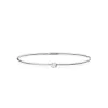 18k white gold, 1 brilliant 0.14 ct