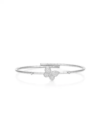 18k white gold, 41 diamonds 0.22 ct