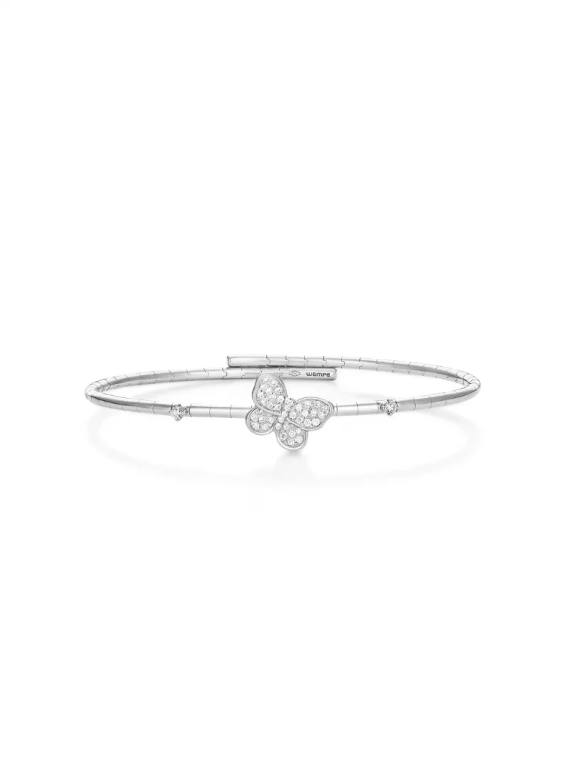 18k white gold, 41 diamonds 0.22 ct