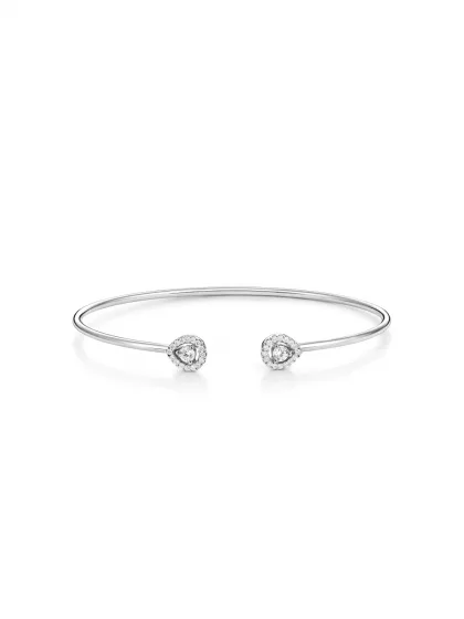 18k white gold, 34 diamonds 0.18 ct