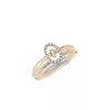 18k rose gold, 9 brilliant-cut diamonds 0.13 ct