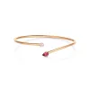 18k rose gold, 1 brilliant, 1 tourmaline, handmade in the Wempe Atelier