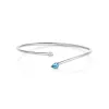 18k white gold, 1 brilliant, 1 aquamarine, handmade in the Wempe Atelier