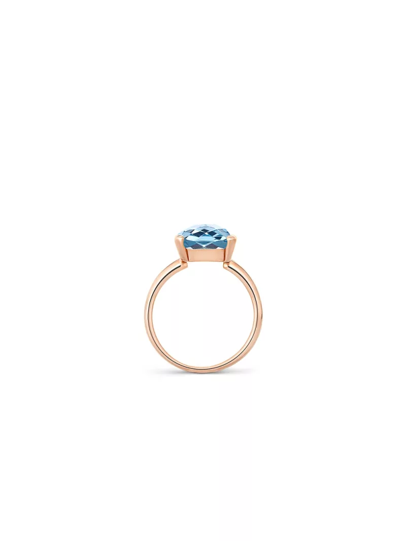 18k red gold, 1 topaz 4.40 ct