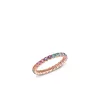 18k red gold, 29 topazes