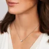18k white gold, 1 brilliant 0.33 ct, 42 cm length