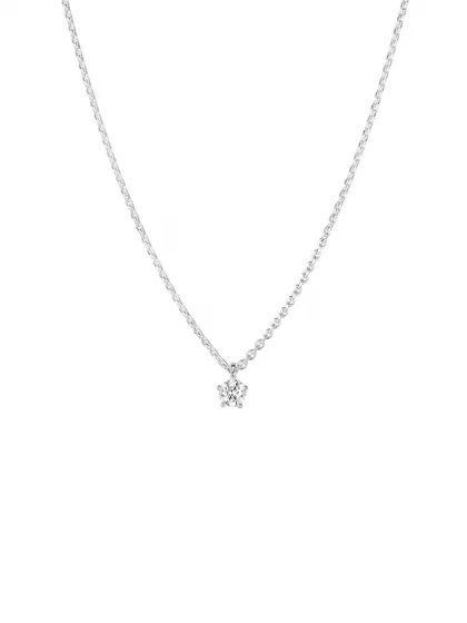 18k white gold, 1 brilliant 0.25 ct, 42 cm length