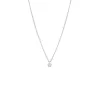 18k white gold, 1 brilliant 0.33 ct, 42 cm length