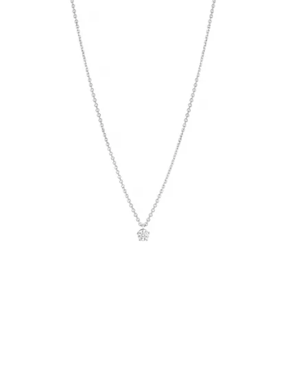 18k white gold, 1 brilliant 0.33 ct, 42 cm length