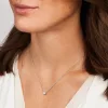 18k white gold, 1 brilliant 0.33 ct, 42 cm length