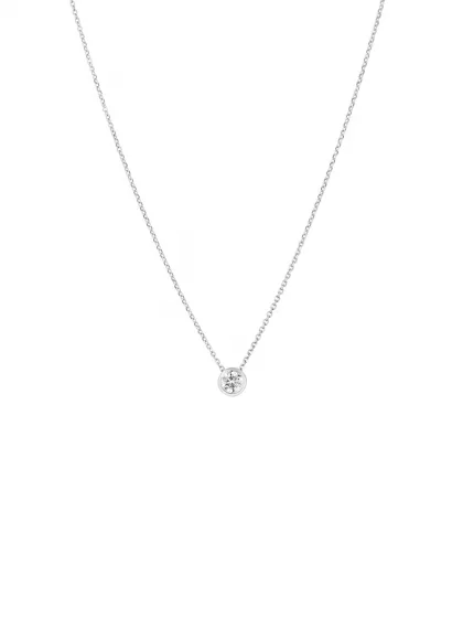 18k white gold, 1 brilliant 0.15 ct, 42 cm length