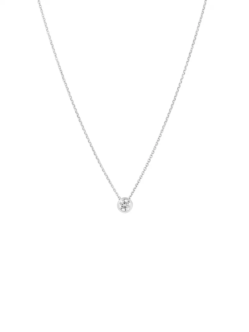 18k white gold, 1 brilliant 0.15 ct, 42 cm length