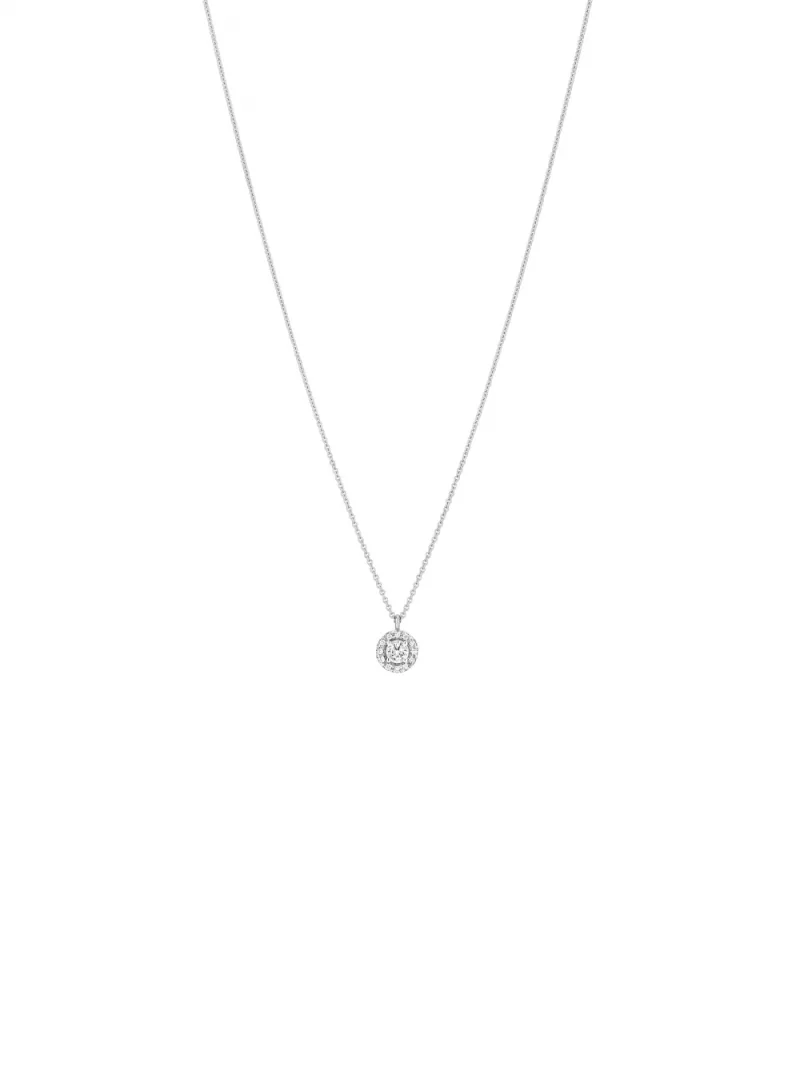 18k white gold, 13 diamonds 0.19 ct, 42 cm length