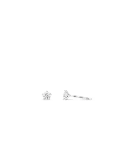 18k white gold, 2 diamonds each 0.25 ct