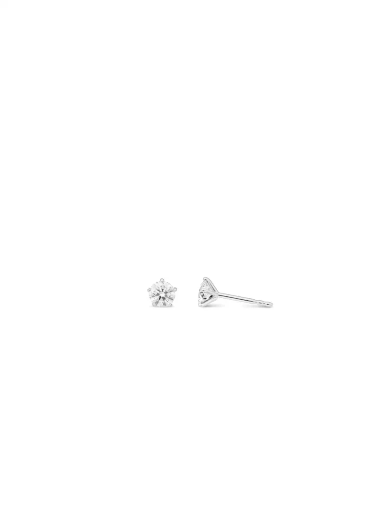 18k white gold, 2 diamonds each 0.33 ct