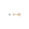 18k rose gold, 2 diamonds 0.46 ct