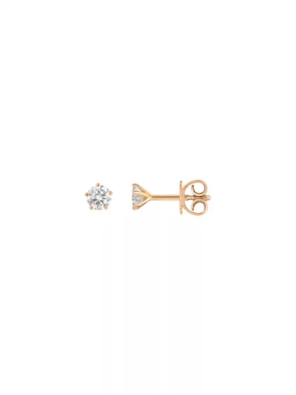 18k rose gold, 2 diamonds 0.46 ct