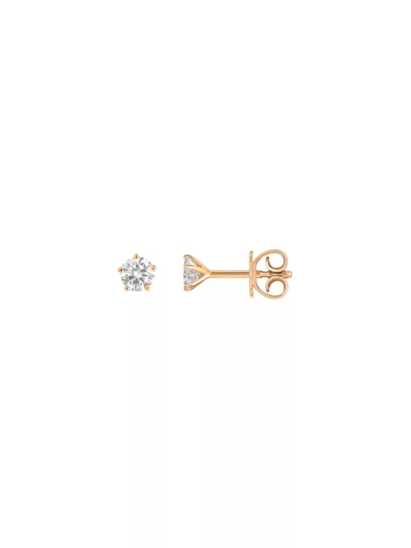 18k rose gold, 2 diamonds 0.46 ct