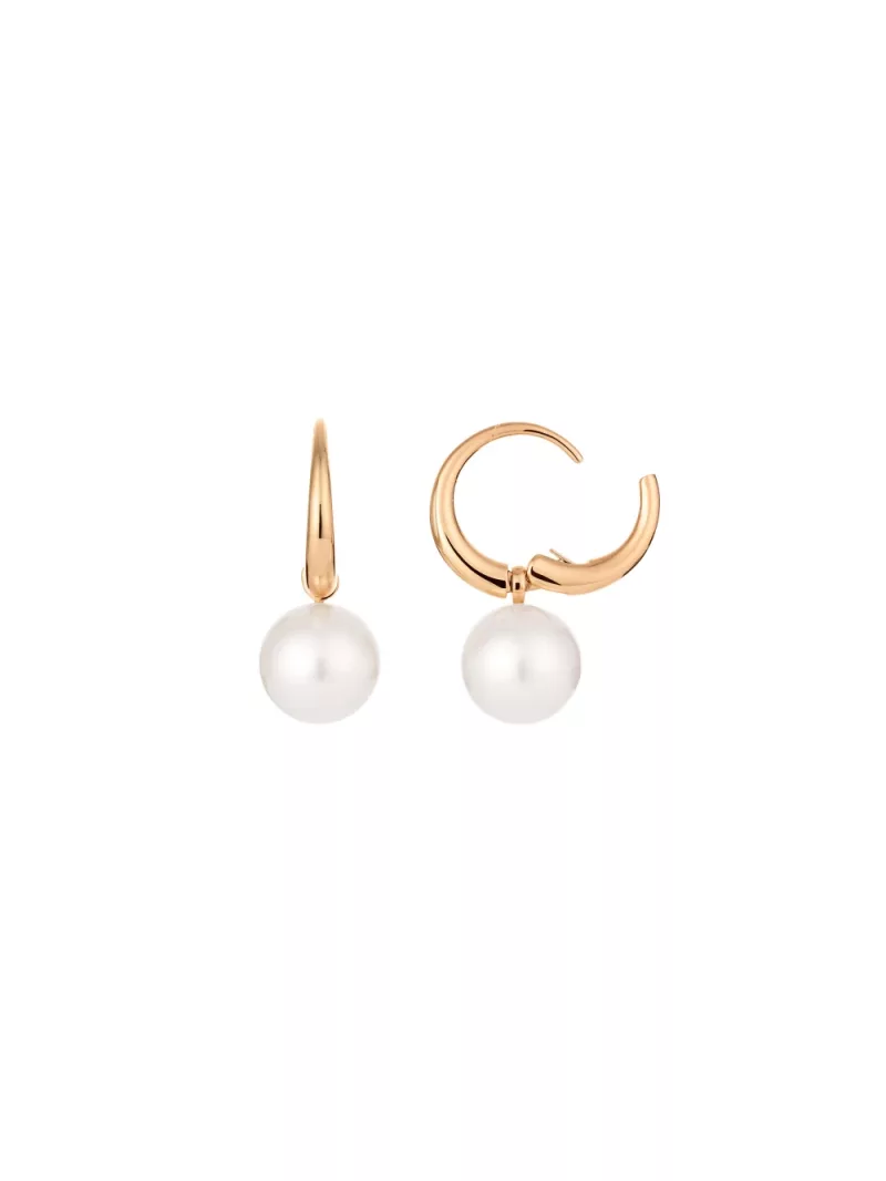 18k rose gold, 2 South Sea cultured pearls