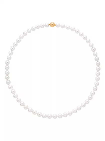 18k yellow gold, Akoya cultured pearls