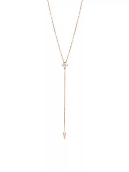 18k rose gold, 1 brilliant 0.13 ct, 42 cm length, handmade in the Wempe Atelier