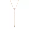 18k rose gold, 3 diamonds 0.18 ct, 42 cm length, handmade in the Wempe Atelier