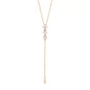 18k rose gold, 3 diamonds 0.42 ct, 42 cm length, handmade in the Wempe Atelier