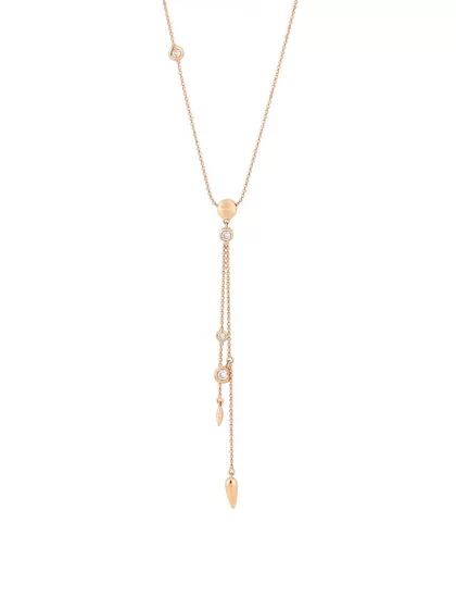 18k rose gold, 4 diamonds 0.22 ct, 42 cm length, handmade in the Wempe Atelier