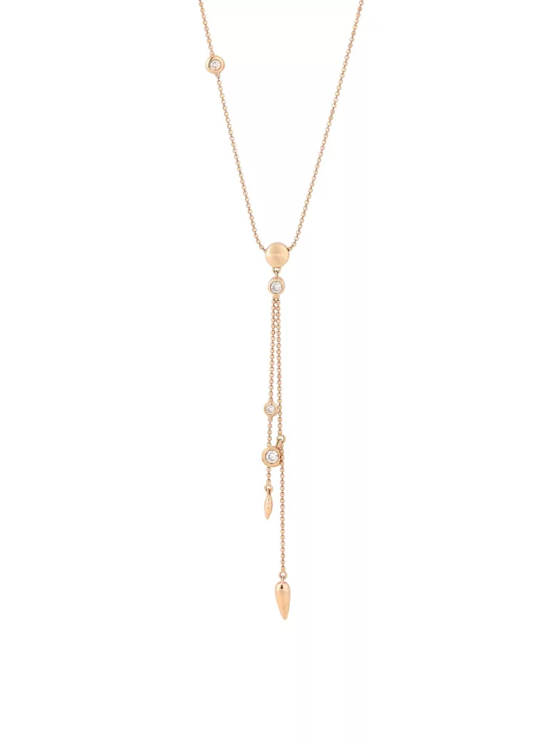 18k rose gold, 4 diamonds 0.22 ct, 42 cm length, handmade in the Wempe Atelier