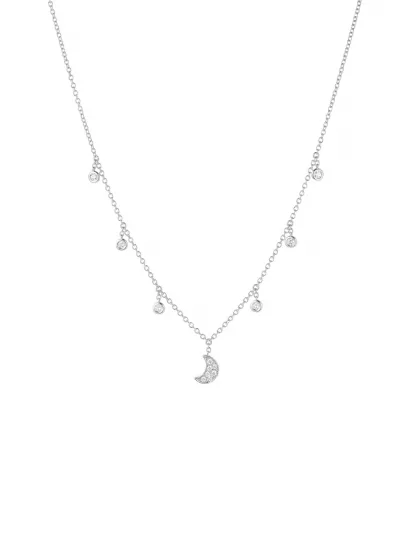 18k white gold, 13 diamonds 0.30 ct, 39 cm length