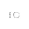 18k white gold, 10 diamonds 0.52 ct, 13 mm diameter
