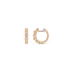 18k rose gold, 2 diamonds 0.18 ct, 19 mm diameter, handmade in the Wempe Atelier