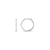 18k white gold, 2 diamonds 0.11 ct