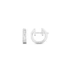 18k white gold, 20 baguette-cut diamonds 0.36 ct, 14 mm diameter