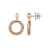 18k rose gold, 2 diamonds 0.14 ct, handmade in the Wempe Atelier