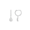 18k white gold, 54 diamonds 0.47 ct
