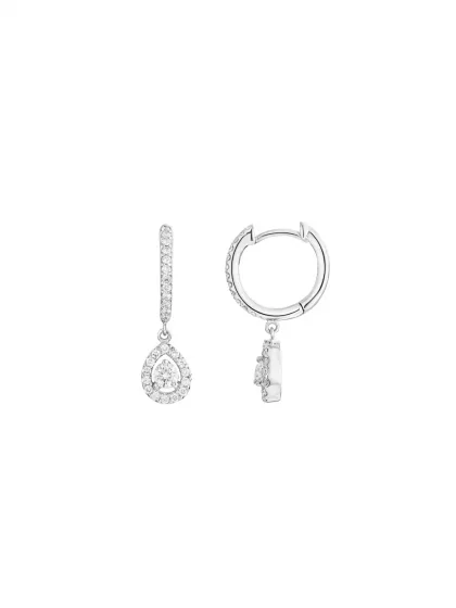 18k white gold, 54 diamonds 0.47 ct