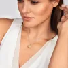 18k rose/white gold, 1 brilliant 0.01 ct, 42 cm length, handmade in the Wempe Atelier