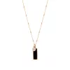 18k rose gold, 1 onyx, 19 diamonds, 45 cm length