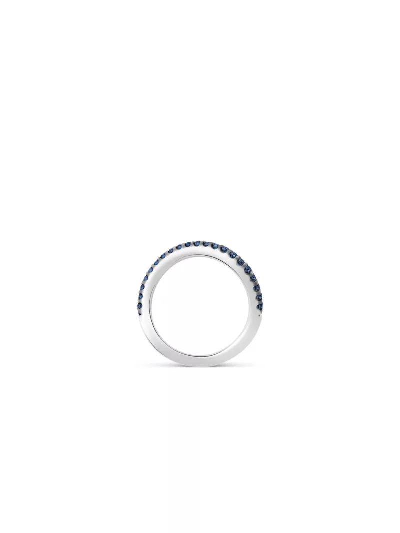 18k white gold, 21 sapphires, 2 mm width, handmade in the Wempe Atelier