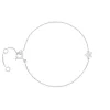 18k white gold, 11 diamonds 0.06 ct, 18 cm length
