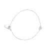 18k white gold, 18 diamonds 0.07 ct, 18 cm length