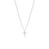 18k white gold, 8 diamonds 0.05 ct, 43 cm length