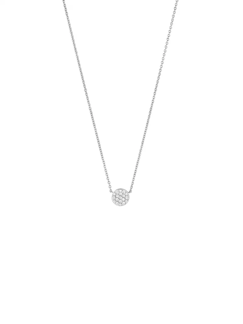 18k white gold, 19 diamonds 0.11 ct, 42 cm length