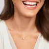 18k white gold, 19 diamonds 0.11 ct, 42 cm length